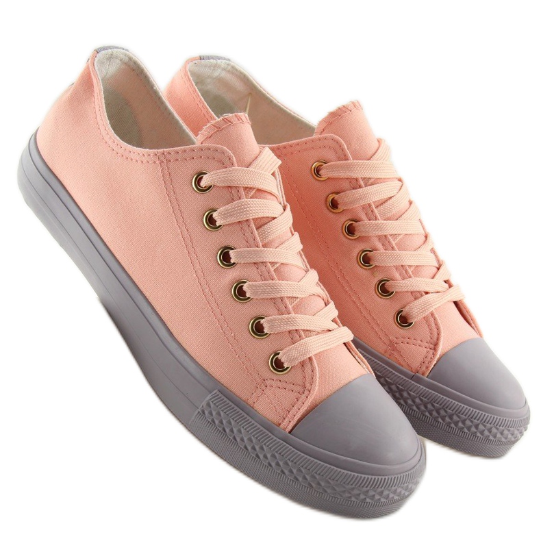 Baskets femme roses et grises BL97P ROSE / GRIS 1