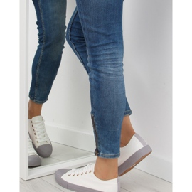 Baskets femme blanches et grises BL97P BLANC / GRIS 1