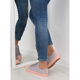 Baskets femme grises et roses BL97P GRIS / ROSE 1