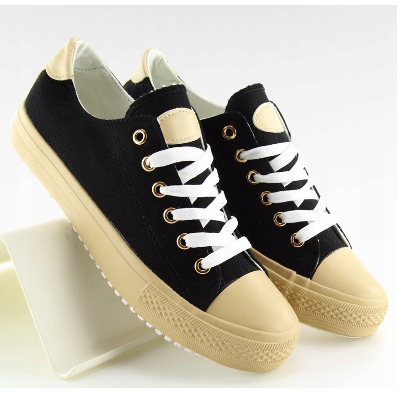 Baskets femme noires BL97P Noir 1