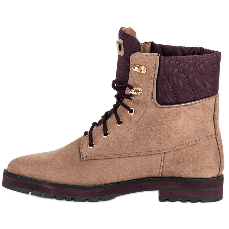 Lucky Shoes Travailleurs en daim marron brun 1