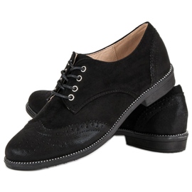 Bestelle Chaussures nouées noires le noir 2