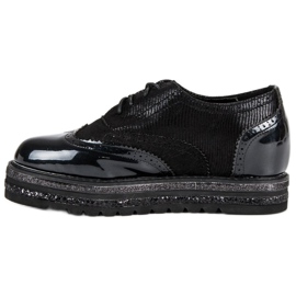 Lucky Shoes Chaussures noires laquées le noir 1