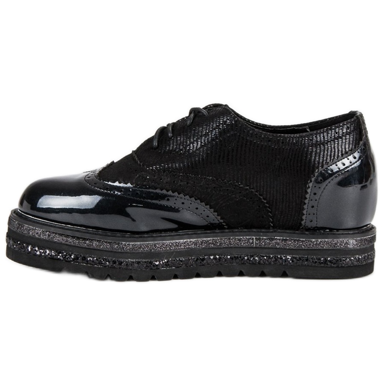 Lucky Shoes Chaussures noires laquées 1
