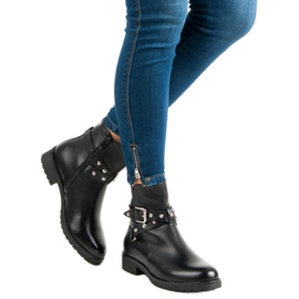 Bella Paris Bottes de travail élégantes noir 2