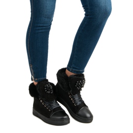 Baskets chaudes le noir 5