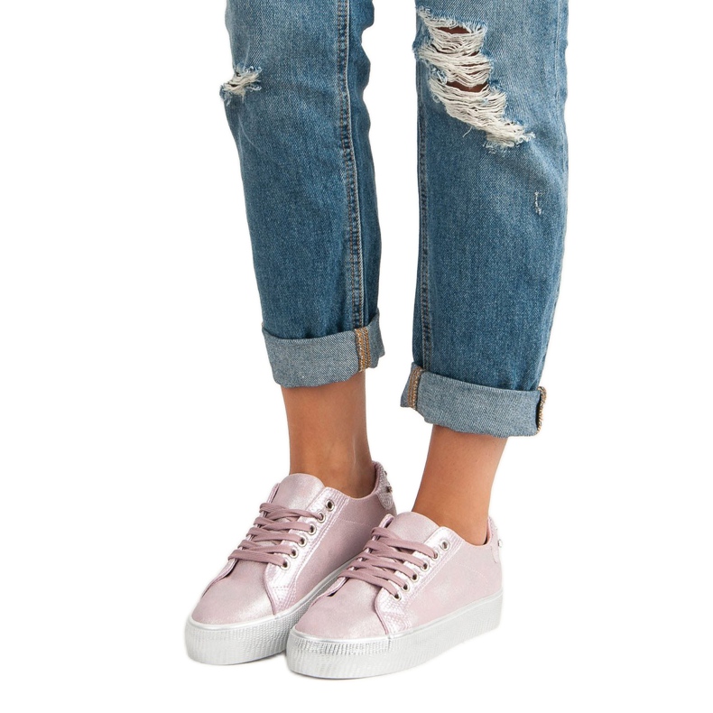 Sweet Shoes Chaussures de sport à la mode rose 2