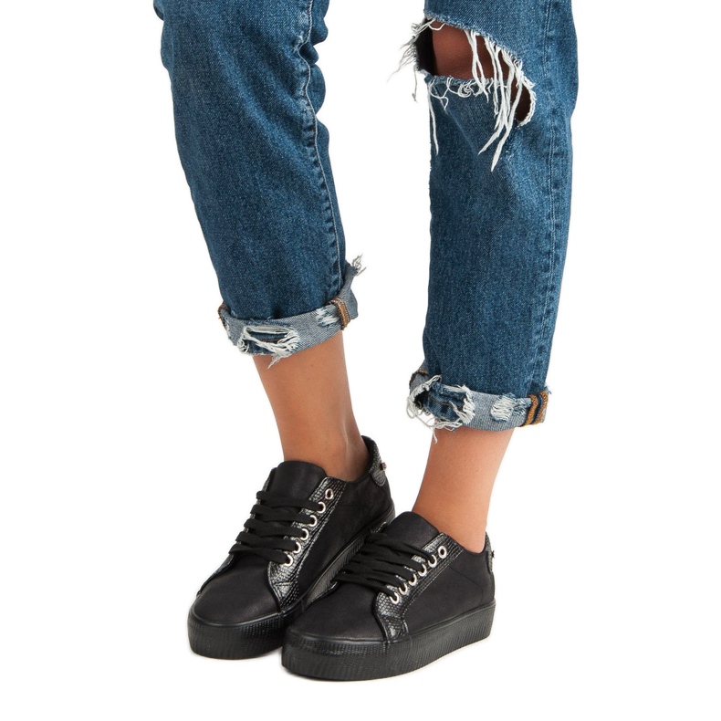 Sweet Shoes Chaussures de sport à la mode le noir 1