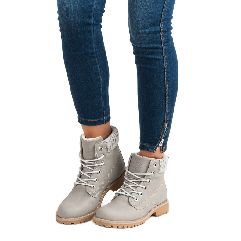 Trappeurs Gris Avec Peau De Mouton MCKEYLOR 2