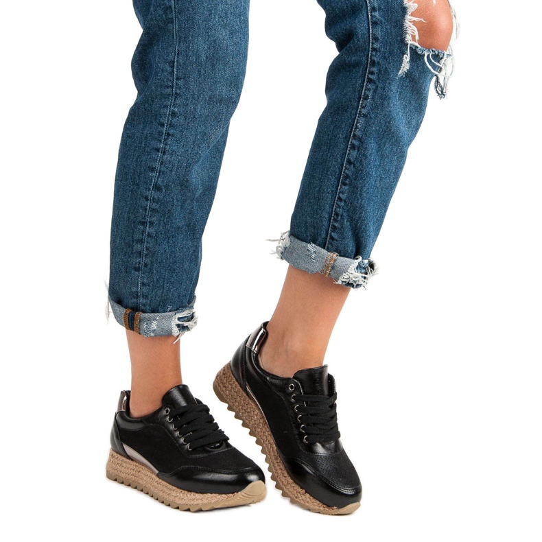 Bestelle Baskets nouées le noir 1