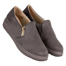 Baskets en daim gris 3