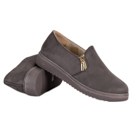 Baskets en daim gris 6