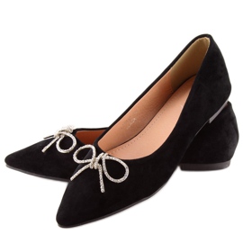 Ballerines pointues noires LT103P Noir le noir 4