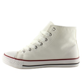 Baskets montantes avec patchs R63 White blanche 1