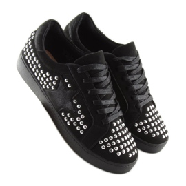 Baskets femme noires G253 Noir le noir 2