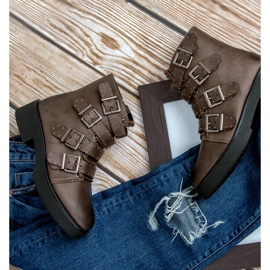 Corina Bottes de travail marron brun 2