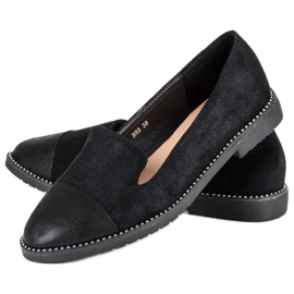 Bestelle Ballerines en daim le noir 2