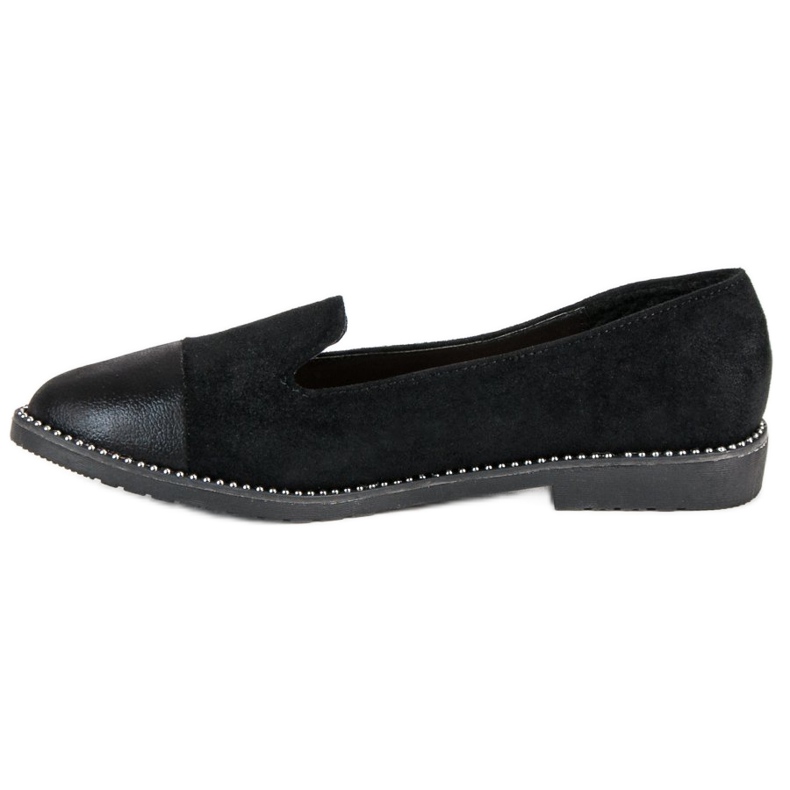 Bestelle Ballerines en daim noir 1