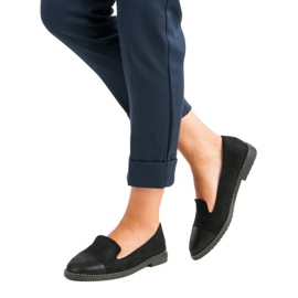 Bestelle Ballerines en daim le noir 5