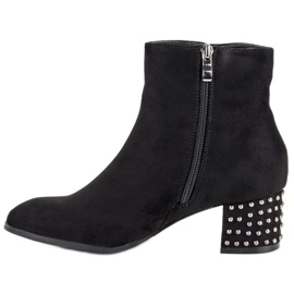 Filippo Bottines en daim élégantes noir 1