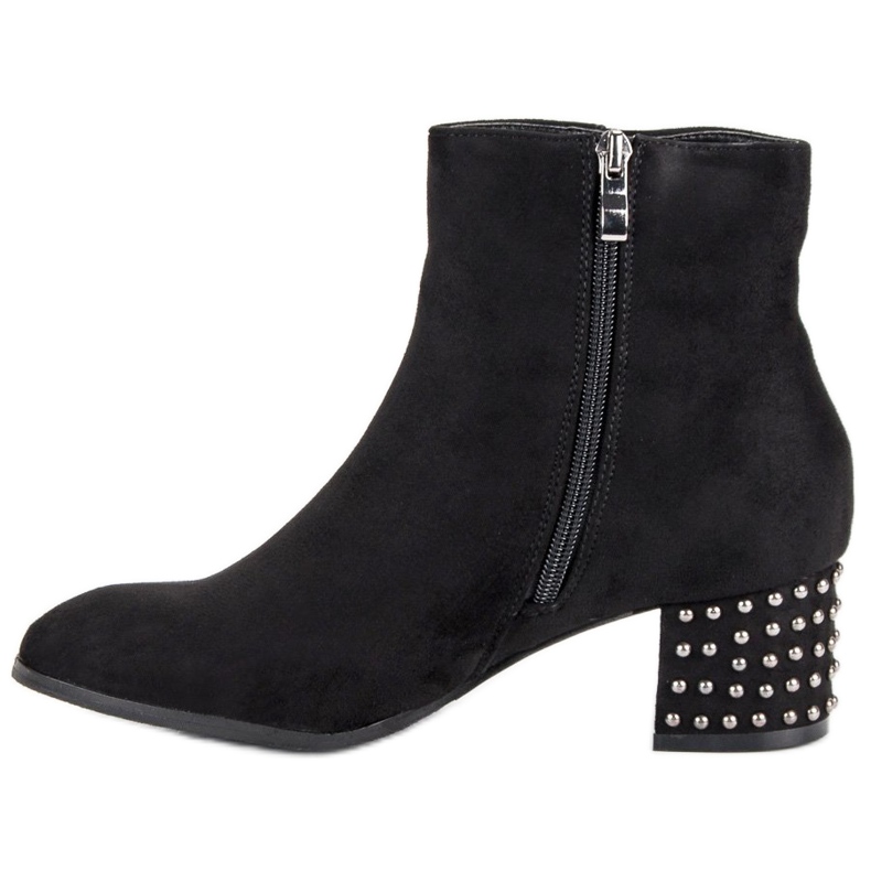 Filippo Bottines en daim élégantes le noir 1