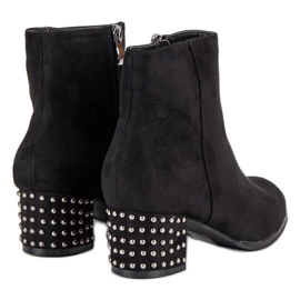 Filippo Bottines en daim élégantes le noir 2