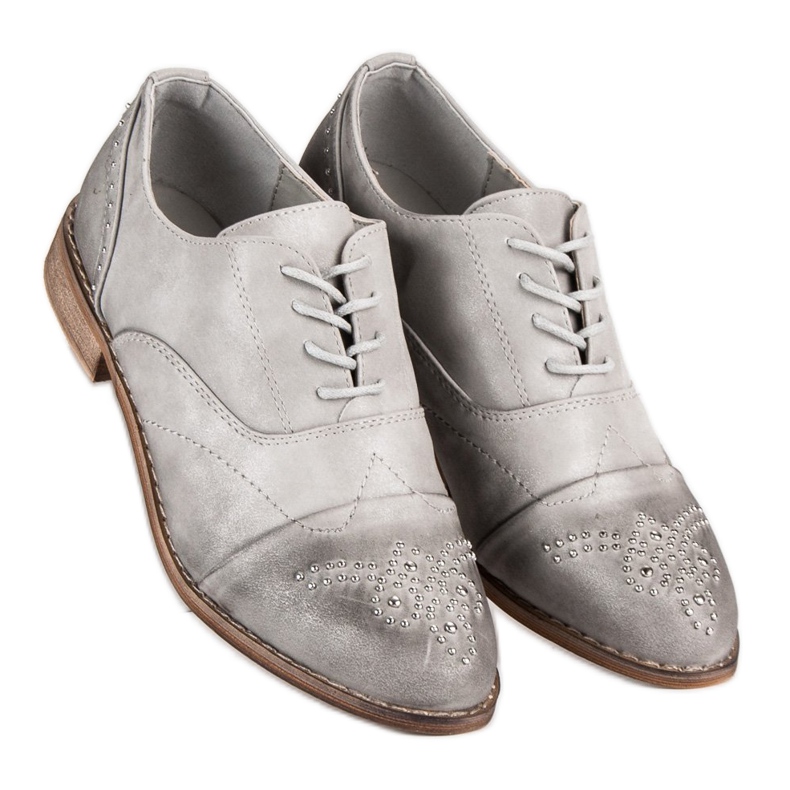 Super Me Chaussures à lacets à la mode gris 1 Super Me Chaussures à lacets à la mode gris 1