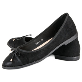 Queentina Ballerines noires élégantes 2