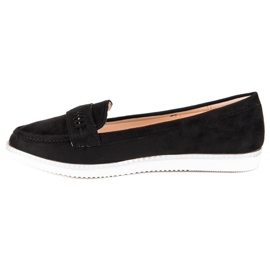 Super Me Mocassins en daim noir le noir 3