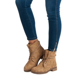 Juliet Boots camel à talons plats brun 4
