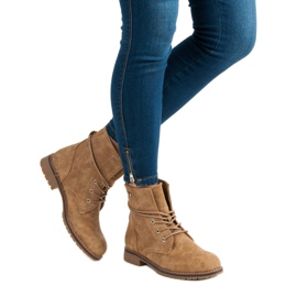 Juliet Boots camel à talons plats brun 5