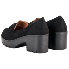 Ch. Creation Mocassins élégants le noir 2