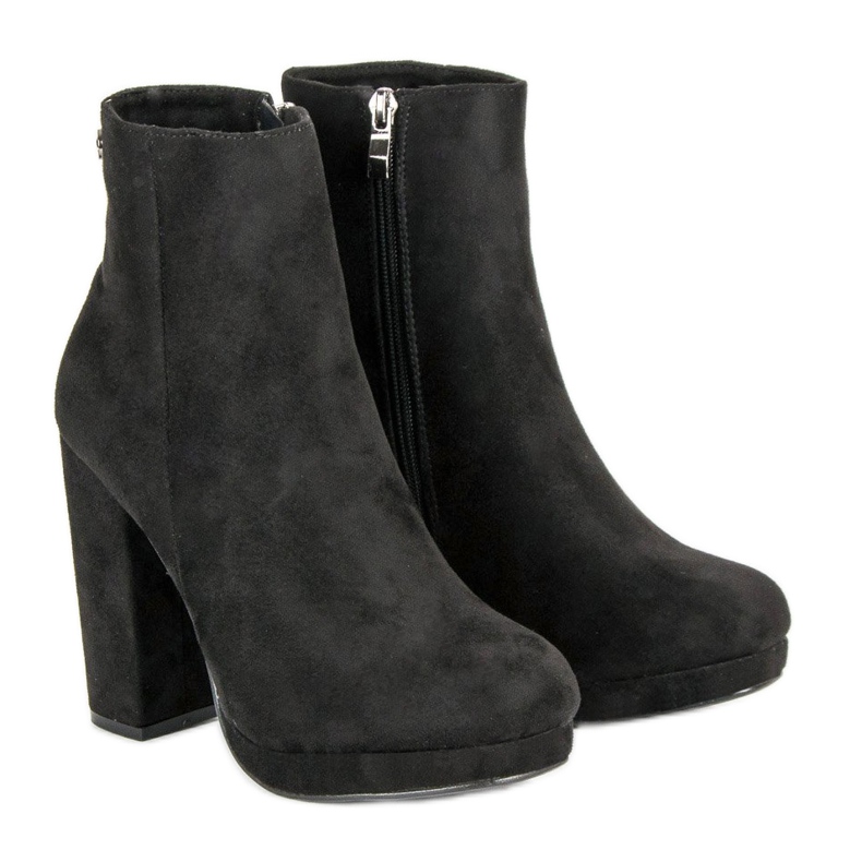 Small Swan Bottes classiques sur le poteau le noir 1