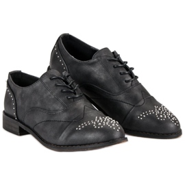 Super Me Chaussures attachées à la mode le noir 2