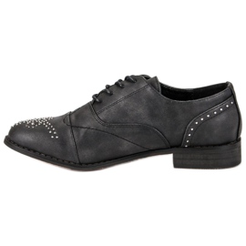 Super Me Chaussures attachées à la mode le noir 5