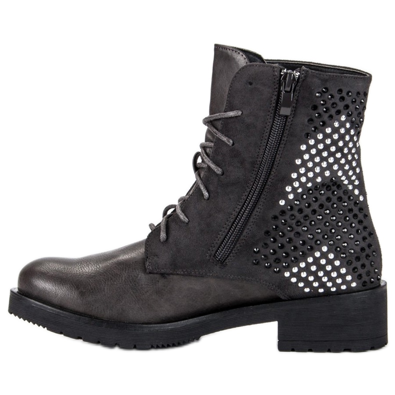 Travailleur de bottes de roche gris 1