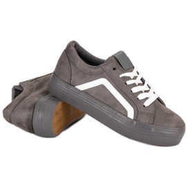 Sport Baskets en daim grises 1