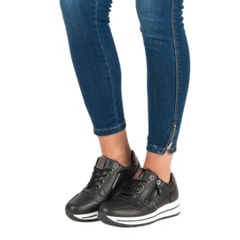 Chaussures de sport à enfiler noir 1