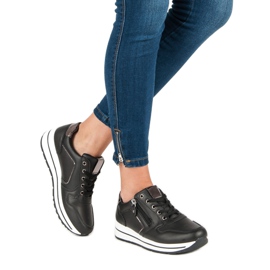 Chaussures de sport à enfiler noir 2