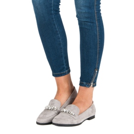 Bestelle Mocassins gris élégants 2