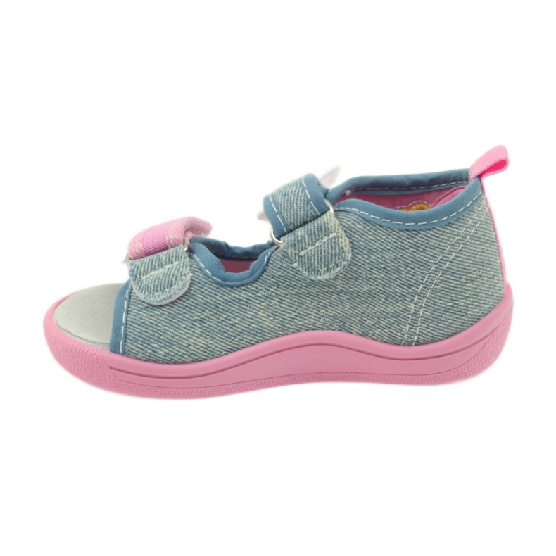 American Club Chaussons, sandales, jeans Papillons américains bleu rose 2