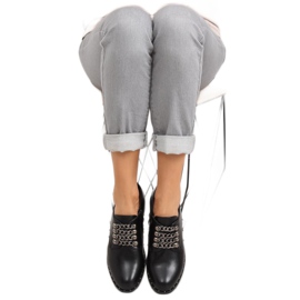 Mocassins femme noirs C-7160 Noir le noir 2