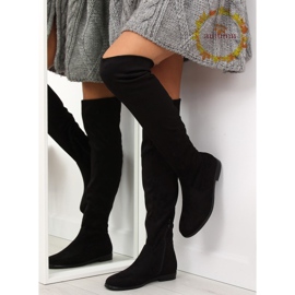 Bottes de mousquetaire noires classiques 887 1
