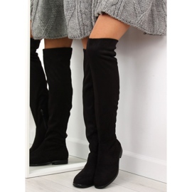 Bottes de mousquetaire noires classiques 887 2