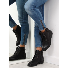 Bottines noires à lacets 7B500 Noir 1