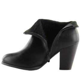 Bottines à talons noires 622-1 Noir le noir 5