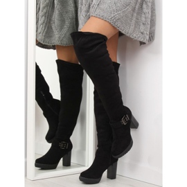 Noir 862-GG Bottines compensées noires le noir 2
