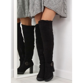 Noir 862-GG Bottines compensées noires le noir 5