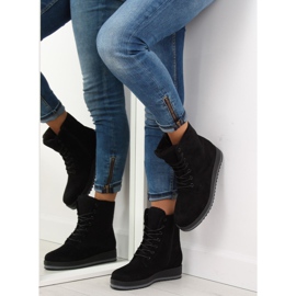 Bottines noires à lacets 6207 Noir le noir 2