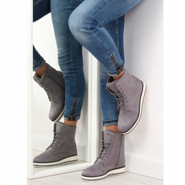 Gris Bottines à lacets 6207 Gris 2